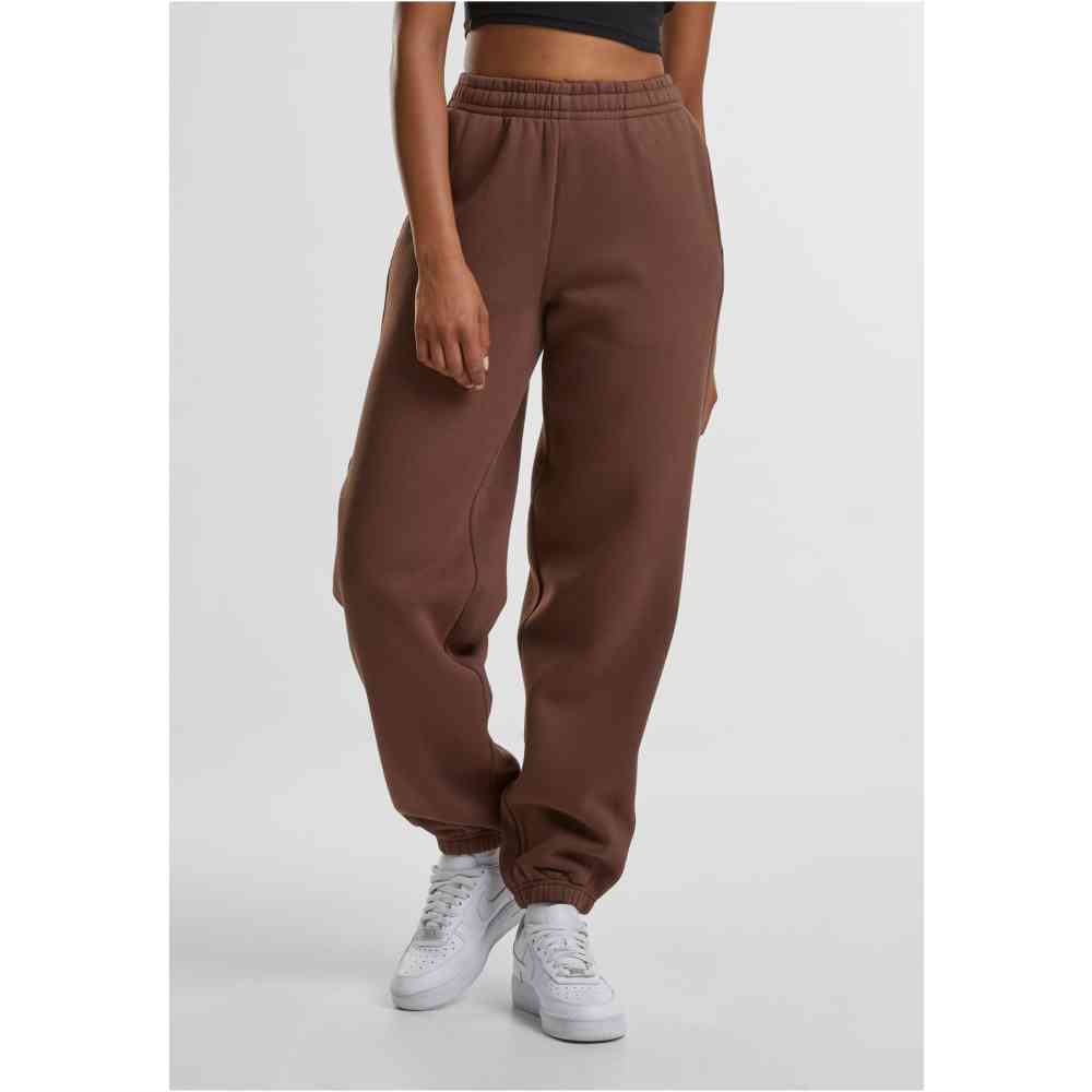 Urban Classics - Fluffy Dames joggingbroek - Bruin
